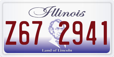 IL license plate Z672941
