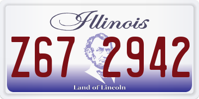 IL license plate Z672942