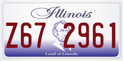 IL license plate Z672961