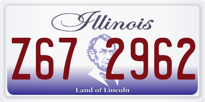 IL license plate Z672962