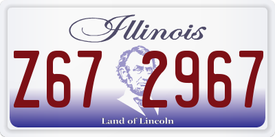 IL license plate Z672967