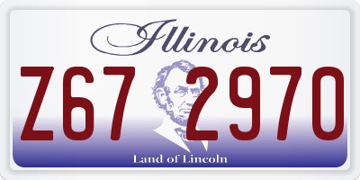 IL license plate Z672970