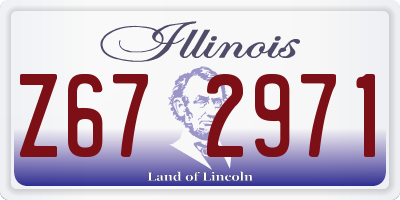 IL license plate Z672971