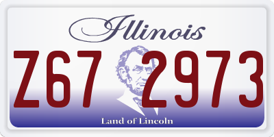 IL license plate Z672973