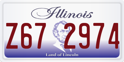 IL license plate Z672974