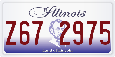 IL license plate Z672975