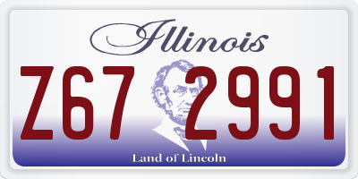 IL license plate Z672991