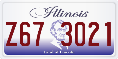 IL license plate Z673021
