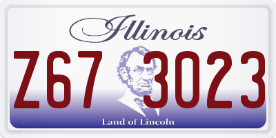 IL license plate Z673023