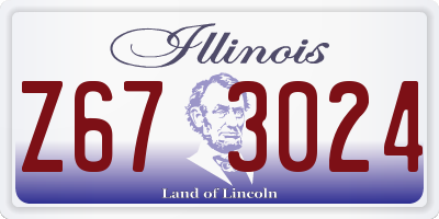 IL license plate Z673024