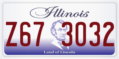 IL license plate Z673032