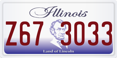 IL license plate Z673033