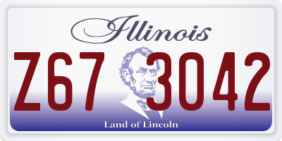 IL license plate Z673042