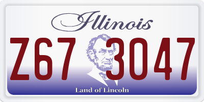 IL license plate Z673047