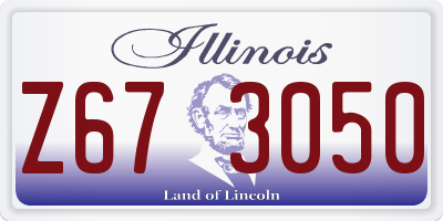IL license plate Z673050