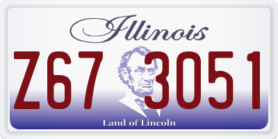 IL license plate Z673051