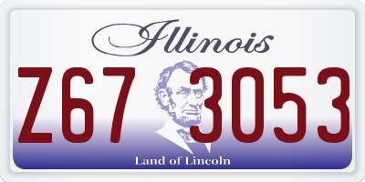 IL license plate Z673053
