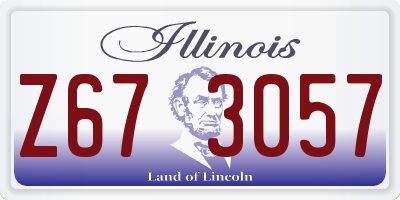 IL license plate Z673057
