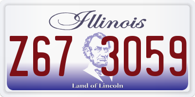 IL license plate Z673059