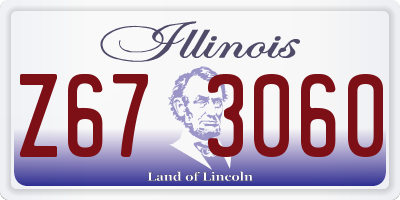 IL license plate Z673060