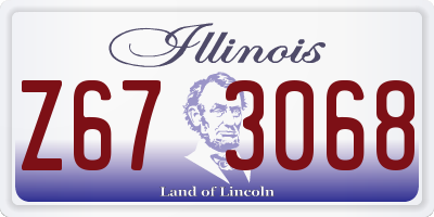 IL license plate Z673068