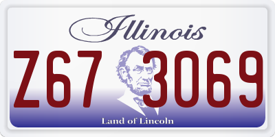 IL license plate Z673069