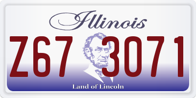 IL license plate Z673071