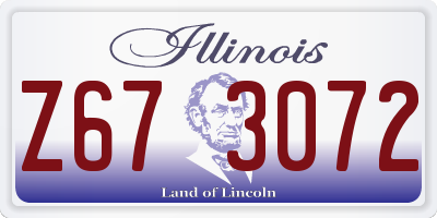 IL license plate Z673072