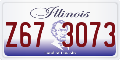 IL license plate Z673073