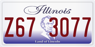 IL license plate Z673077