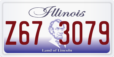 IL license plate Z673079