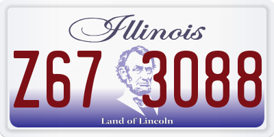 IL license plate Z673088