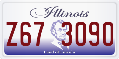 IL license plate Z673090