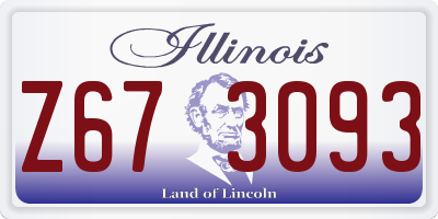 IL license plate Z673093