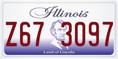 IL license plate Z673097