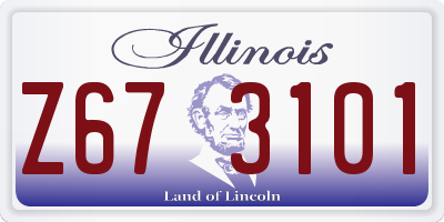 IL license plate Z673101