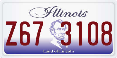 IL license plate Z673108