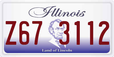 IL license plate Z673112
