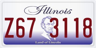 IL license plate Z673118