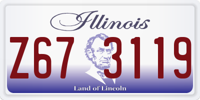 IL license plate Z673119
