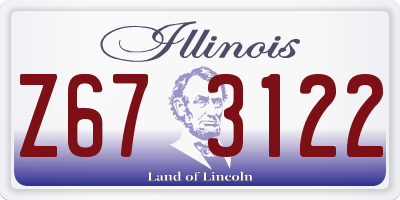 IL license plate Z673122