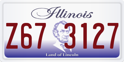 IL license plate Z673127