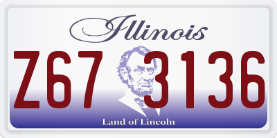 IL license plate Z673136