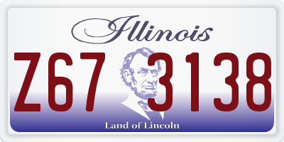 IL license plate Z673138