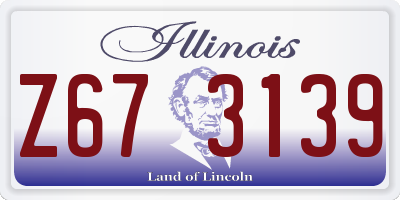 IL license plate Z673139
