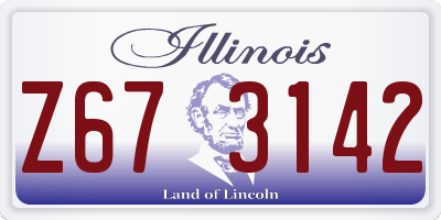 IL license plate Z673142