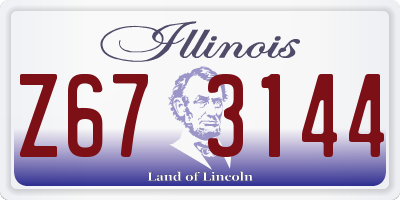 IL license plate Z673144