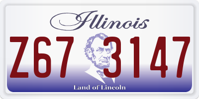 IL license plate Z673147