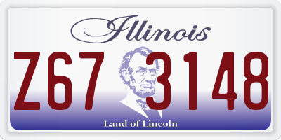 IL license plate Z673148
