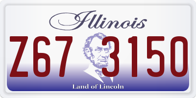 IL license plate Z673150